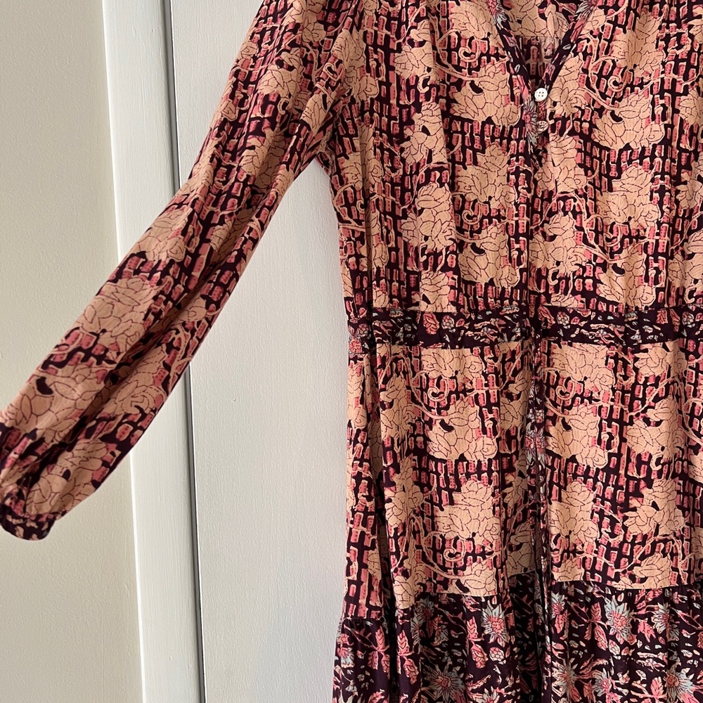 Faherty Size Small, Block Print Dress - image 4